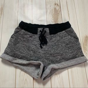 Gray & Black Shorts w Drawstring
